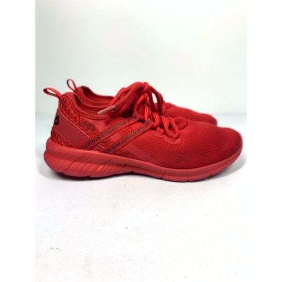 Fila Youth Big Kids Original Red Sweater Running Shoe Size 3.5 Boys Unisex - Picture 3 of 6